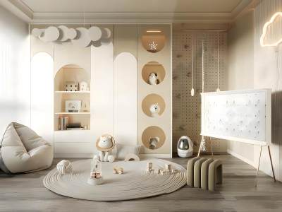 北欧儿童玩具房