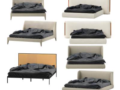 现代双人床组合