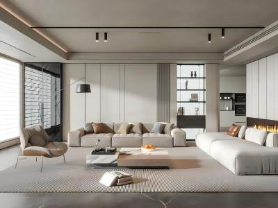 现代客厅模型