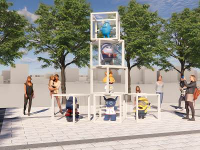 现代商业雕塑小品