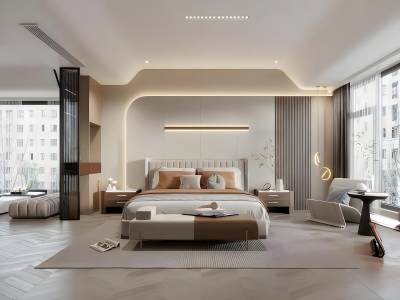 现代轻奢卧室