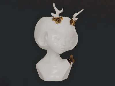 现代女性人物雕塑