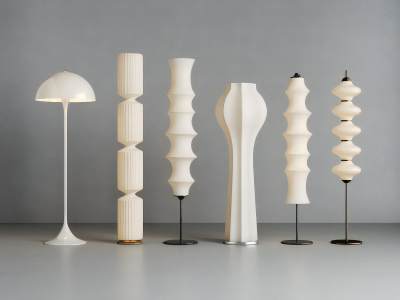 现代奶油风落地灯