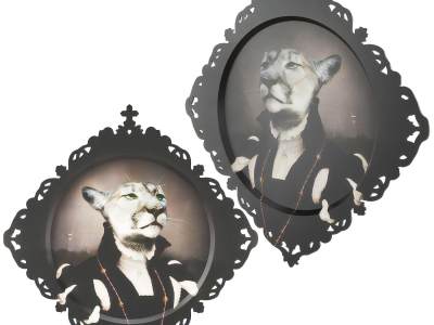 欧式狮子装饰画