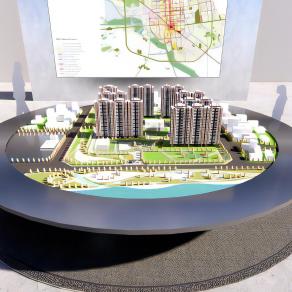 现代地产沙盘