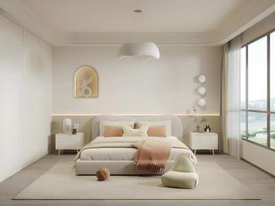 北欧奶油风卧室