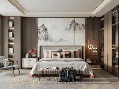 新中式卧室