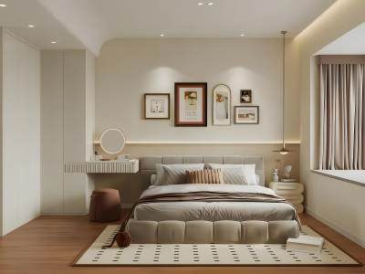 法式奶油风家居卧室