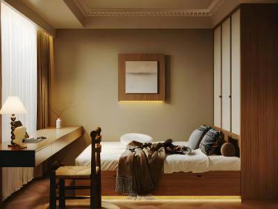 侘寂风榻榻米卧室