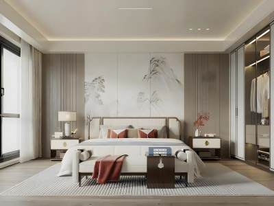 新中式卧室