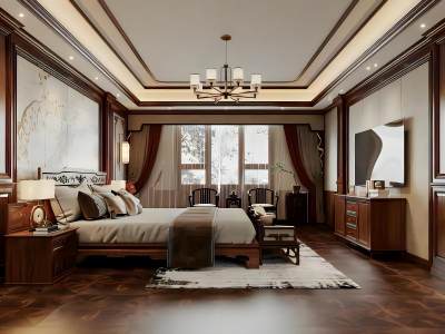 新中式卧室