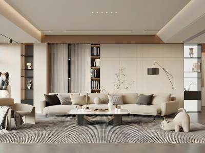 现代客厅模型