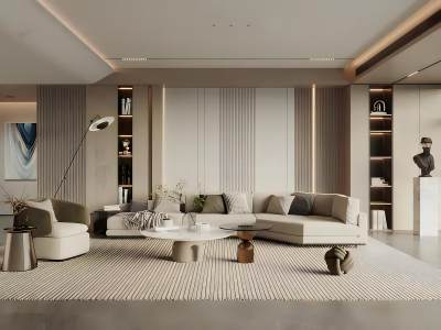现代客厅模型