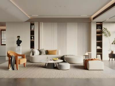 现代客厅模型