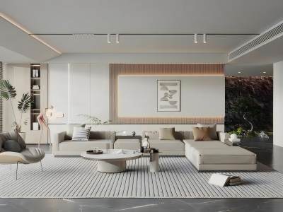 现代客厅模型