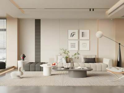 现代客厅模型