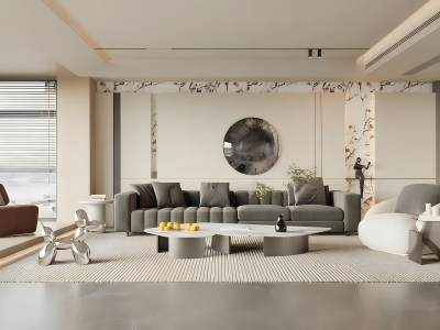 现代客厅模型