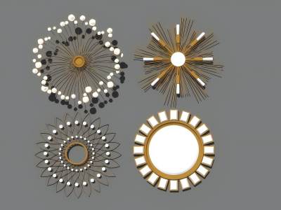 现代金属挂件组合