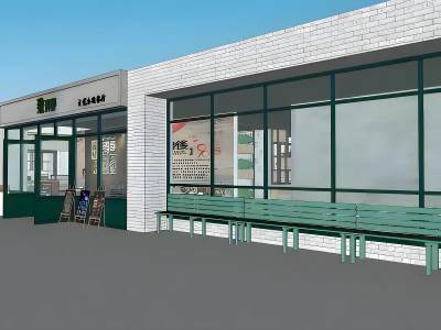 现代致青春主题餐厅门头