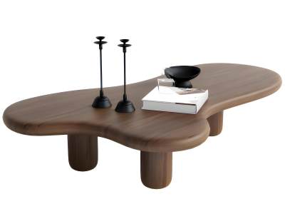 侘寂风异形茶几