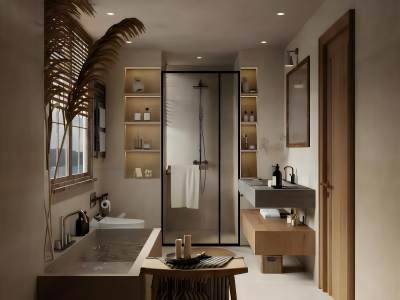 侘寂干湿分离卫生间