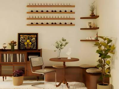 侘寂风桌椅组合