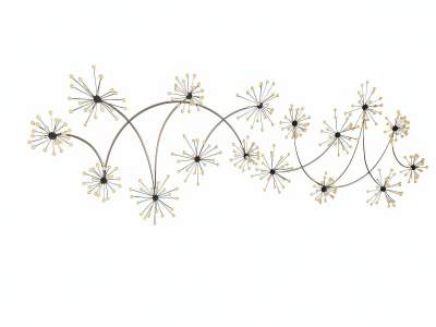 现代不锈钢白珠墙饰