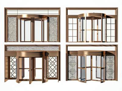 新中式酒店旋转门