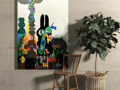 现代抽象装饰画挂画