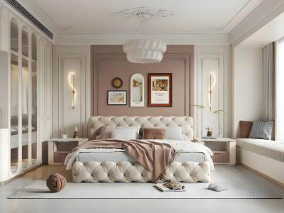 简欧奶油风卧室