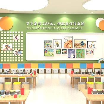 现代幼儿园主题专业美劳教室