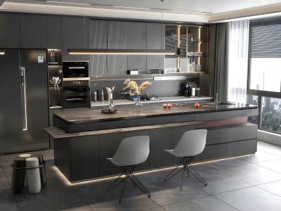 现代开放式厨房