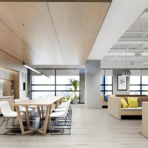 现代茶水间休息区