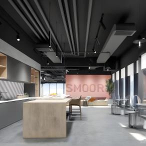 现代茶水间休息区