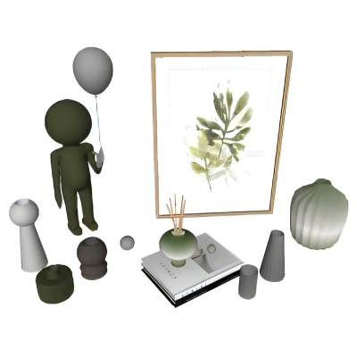现代摆件组合