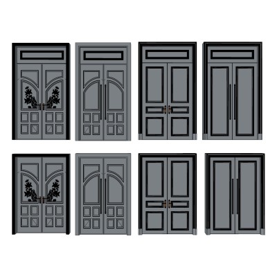 简欧入户双开防盗门，双开门