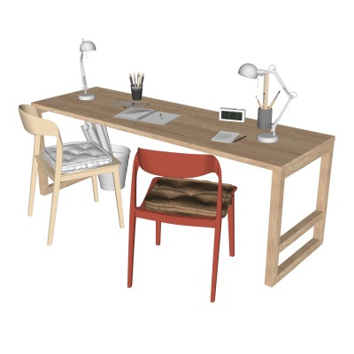中式书桌椅组合