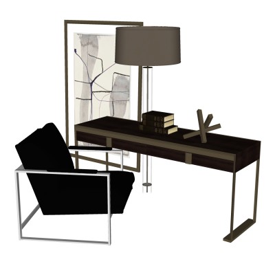 中式书桌椅组合