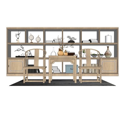 中式书桌椅组合