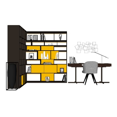 中式书桌椅组合