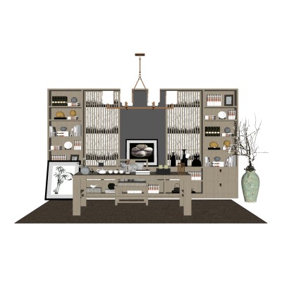 中式书桌椅组合