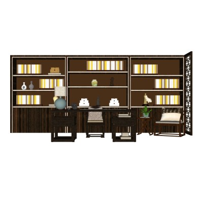 中式书桌椅组合