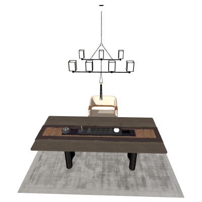 中式书桌椅组合