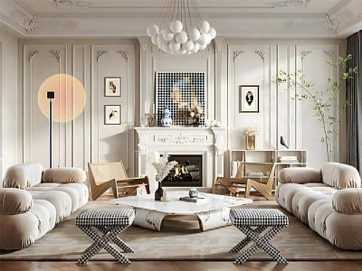 美式家居客厅