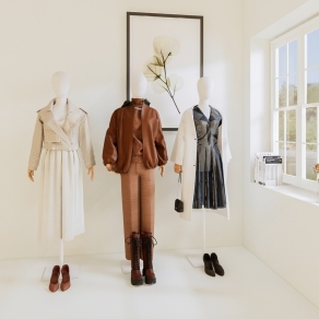 女装服装鞋子皮鞋服装模特