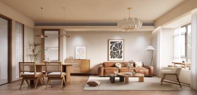 现代原木风客餐厅