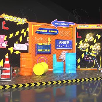 现代潮流拍照打卡点美陈