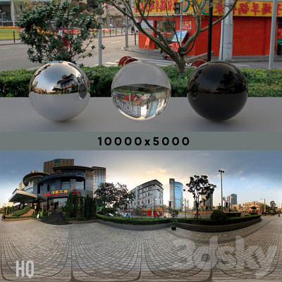 【HDR贴图】户外风景城市建筑展示HDR贴图