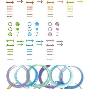 【免扣素材】PSD常用箭头
