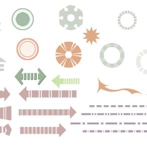 【免扣素材】PSD常用箭头